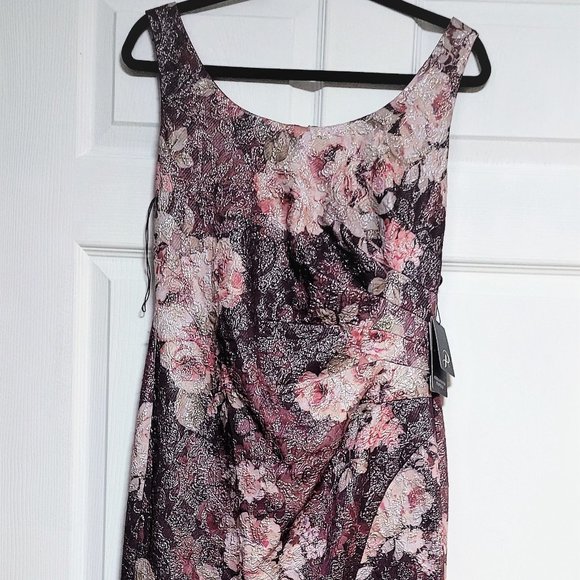 COPY - Adrianna Papell Metallic Floral-Print Gown… - Picture 2 of 9